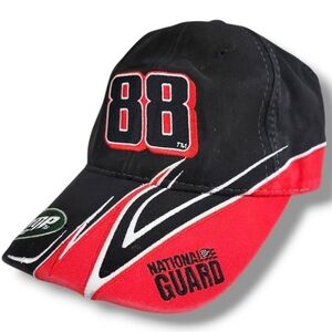 Winners Circle Mens NASCAR Dale JR. Black #88 AMP‎ National Guard Cap Hat
